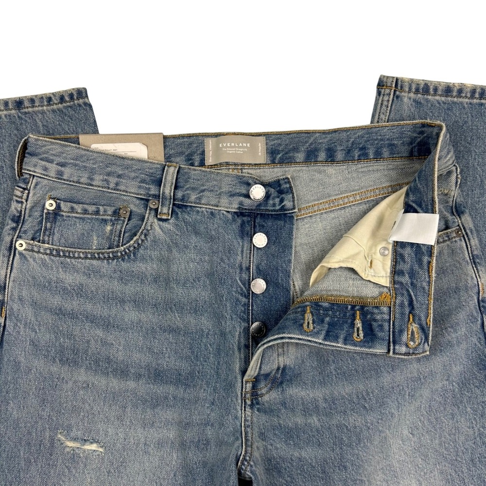 Everlane The Rigid Slouch Jean Broken-In Blue Relaxed Straight 32 Regular NEW